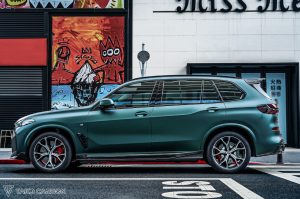 สเกิร์ตข้าง Carbon Fiber BMW X5 M60i M50i s/x Drive 40i G05 ทรง TAKD ปี 2019-ON