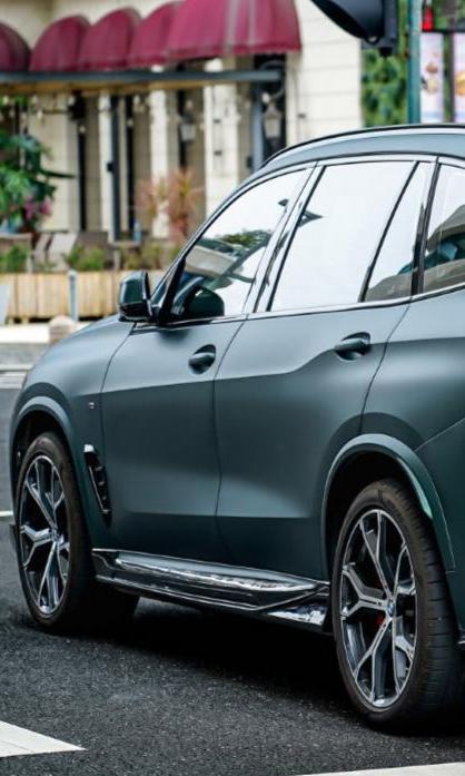 สเกิร์ตข้าง Carbon Fiber BMW X5 M60i M50i s/x Drive 40i G05 ทรง TAKD ปี 2019-ON