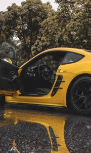 สเกิร์ตข้าง Carbon Fiber Porsche 718 Cayman / Boxster / GTS / GT4 / Spyder ทรง TAKD (Side Skirts)