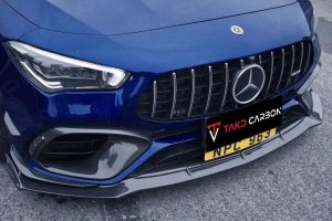 ลิ้นหน้า Carbon Fiber Mercedes Benz CLA45 CLA45S C118 ทรง TAKD V2