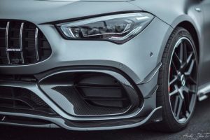 ลิ้นหน้า Carbon Fiber Mercedes Benz CLA45 C118 ทรง TAKD V1