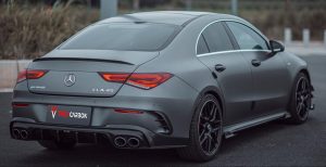 สเกิร์ตข้าง Carbon Fiber Mercedes Benz CLA45 CLA35 CLA250 C118 ทรง TAKD (Side Skirts Extensions)