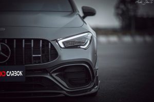 ลิ้นหน้า Carbon Fiber Mercedes Benz CLA45 C118 ทรง TAKD V1