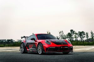 สเกิร์ตข้าง Carbon Fiber Porsche Porsche 911 992.1 Carrera Base/S/T/4/4S/Targa 4/Targa 4S/GTS ทรง TAKD