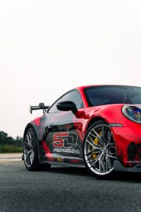 สเกิร์ตข้าง Carbon Fiber Porsche Porsche 911 992.1 Carrera Base/S/T/4/4S/Targa 4/Targa 4S/GTS ทรง TAKD