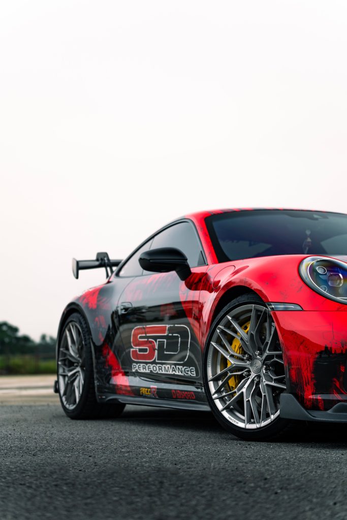 สเกิร์ตข้าง Carbon Fiber Porsche Porsche 911 992.1 Carrera Base/S/T/4/4S/Targa 4/Targa 4S/GTS ทรง TAKD