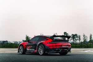 ดิฟฟิวเซอร์ Carbon Fiber Porsche 911 992.1 Carrera Base/S/T/4/4S/Targa 4/4S ทรง TAKD V1 (V1 Lower Rear Diffuser Extension)