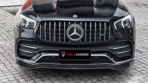ลิ้นหน้า Carbon Fiber Mercedes Benz GLE-Class AMG GLE53 W167 C167 ทรง TAKD Dry Carbon ปี 2020-ON