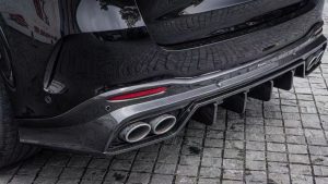 ดิฟฟิวเซอร์ Carbon Fiber Mercedes Benz GLE-Class AMG GLE53 GLE63S W167 ทรง TAKD Dry Carbon ปี 2020-ON