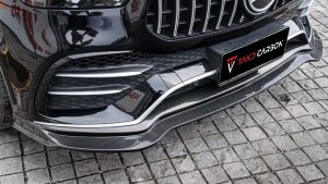 ลิ้นหน้า Carbon Fiber Mercedes Benz GLE-Class AMG GLE53 W167 C167 ทรง TAKD Dry Carbon ปี 2020-ON