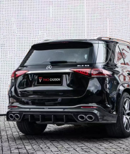 ดิฟฟิวเซอร์ Carbon Fiber Mercedes Benz GLE-Class AMG GLE53 GLE63S W167 ทรง TAKD Dry Carbon ปี 2020-ON