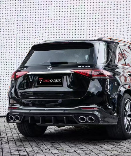 ดิฟฟิวเซอร์ Carbon Fiber Mercedes Benz GLE-Class AMG GLE53 GLE63S W167 ทรง TAKD Dry Carbon ปี 2020-ON