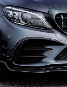 ช่องลม Carbon Fiber Mercedes Benz C-Class AMG C43 C300 W205 Sedan Facelift ทรง TAKD ไมเนอร์เชนจ์ Dry Carbon ปี 2019-2021