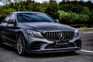 ช่องลม Carbon Fiber Mercedes Benz C-Class AMG C43 C300 W205 Sedan Facelift ทรง TAKD ไมเนอร์เชนจ์ Dry Carbon ปี 2019-2021