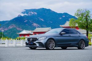 ช่องลม Carbon Fiber Mercedes Benz C-Class AMG C43 C300 W205 Sedan Facelift ทรง TAKD ไมเนอร์เชนจ์ Dry Carbon ปี 2019-2021