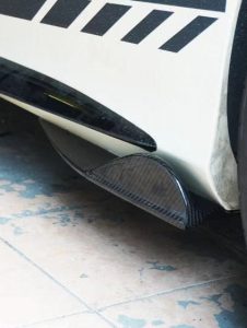 สเกิร์ตข้าง Carbon Fiber Mercedes Benz C-Class C63S C63 C43 AMG C400 C300 W205 Sedan Coupe Convertible ทรง TAKD V2 Dry Carbon ปี 2015-2021
