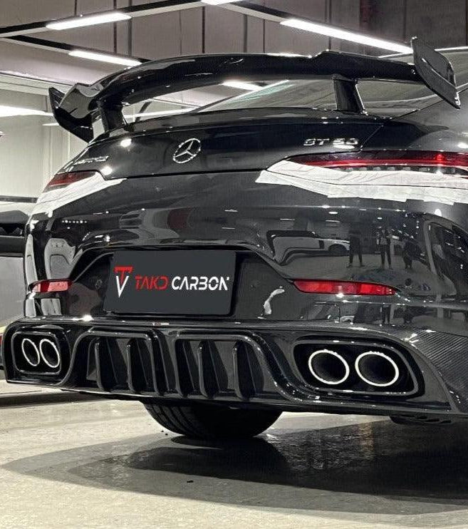 ดิฟฟิวเซอร์ Carbon Fiber Mercedes Benz AMG GT43 GT50 GT53 X290 ทรง TAKD V2