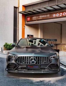 ลิ้นหน้า Carbon Fiber Mercedes Benz AMG GT43 GT50 GT53 X290 ทรง TAKD