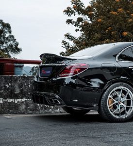 สปอยเลอร์ Carbon Fiber Mercedes Benz C-Class C63/S C43 AMG C450/300 W205 Sedan ทรง TAKD V2 Dry Carbon ปี 2015-2021