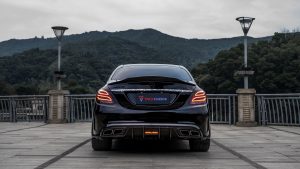 สปอยเลอร์ Carbon Fiber Mercedes Benz C-Class C63/S C43 AMG C450/300 W205 Sedan ทรง TAKD V2 Dry Carbon ปี 2015-2021