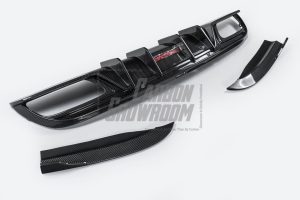 ดิฟฟิวเซอร์ Carbon Fiber Mercedes Benz C Class W205 C63 C63S Sedan ทรง TAKD Dry Carbon ปี 2019-2021