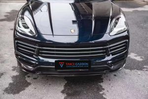 ลิ้นหน้า Carbon Fiber Porsche Cayenne 9Y0 ทรง TAKD ปี 2018-2023