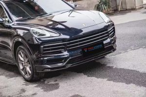 ลิ้นหน้า Carbon Fiber Porsche Cayenne 9Y0 ทรง TAKD ปี 2018-2023