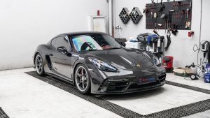ฝากระโปรงหน้า Carbon Fiber Porsche 718 Boxster / Cayman 911 991.1 991.2 981 ทรง TAKD V2