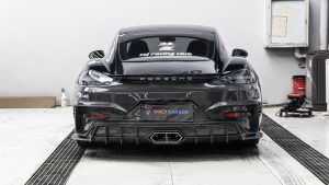 กันชน Carbon Fiber Porsche 718 Cayman / Boxster / GTS ทรง TAKD ปี 2017-2025