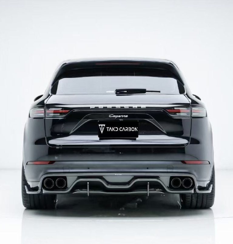 ดิฟฟิวเซอร์ท้าย Carbon Fiber Porsche Cayenne Base/E-Hybrid/S/Turbo/Turbo S 9Y0 9Y3 ทรง TAKD