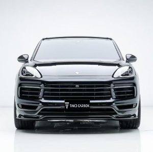 ลิ้นหน้า Carbon Fiber Porsche Cayenne 9Y0 ทรง TAKD ปี 2018-2023