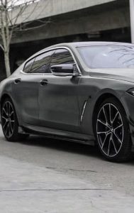 สเกิร์ตข้าง Carbon Fiber BMW 8 Series 840i M850i G16 ทรง TAKD V2 ปี 2018-ON