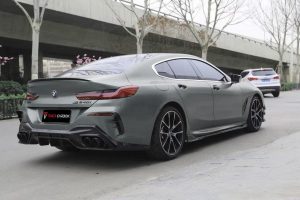 สเกิร์ตข้าง Carbon Fiber BMW 8 Series 840i M850i G16 ทรง TAKD V2 ปี 2018-ON