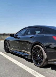 สเกิร์ตข้าง Carbon Fiber BMW 8 Series 840i M850i G16 ทรง TAKD V2 ปี 2018-ON