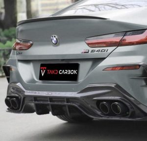 ดิฟฟิวเซอร์ Carbon Fiber BMW 8 Series 840i M850i G16 ทรง TAKD V3