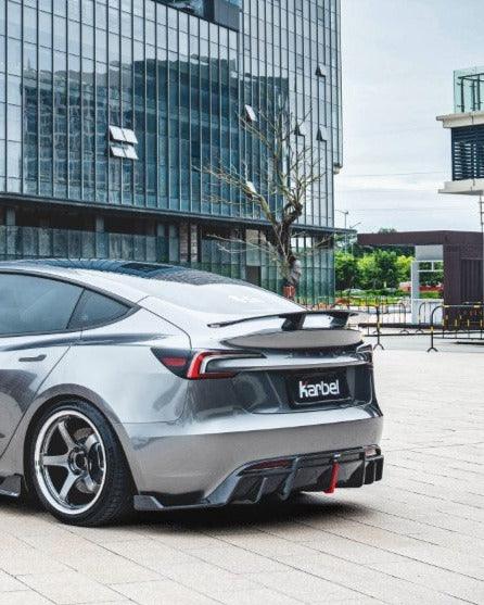 สปอยเลอร์ Carbon Fiber Tesla Model 3 Highland / P ทรง Karbel V1 Dry Carbon ปี 2024-ON