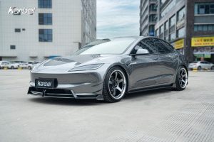 ลิ้นหน้า Carbon Fiber Tesla Model 3 Highland ทรง Karbel Dry Carbon ปี 2024-ON