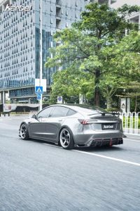 ดิฟฟิวเซอร์ Carbon Fiber Tesla Model 3 Highland / P ทรง Karbel Dry Carbon