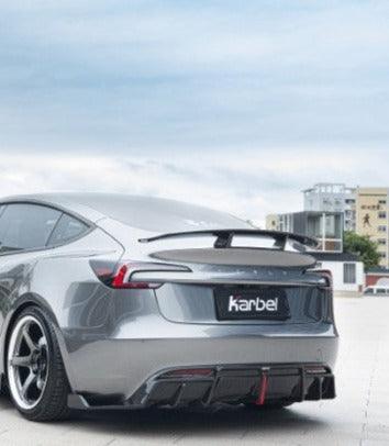 ดิฟฟิวเซอร์ Carbon Fiber Tesla Model 3 Highland / P ทรง Karbel Dry Carbon