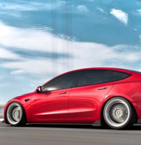 สเกิร์ตข้าง Carbon Fiber Tesla Model 3 Highland / P ทรง Karbel Dry Carbon ปี 2024-ON