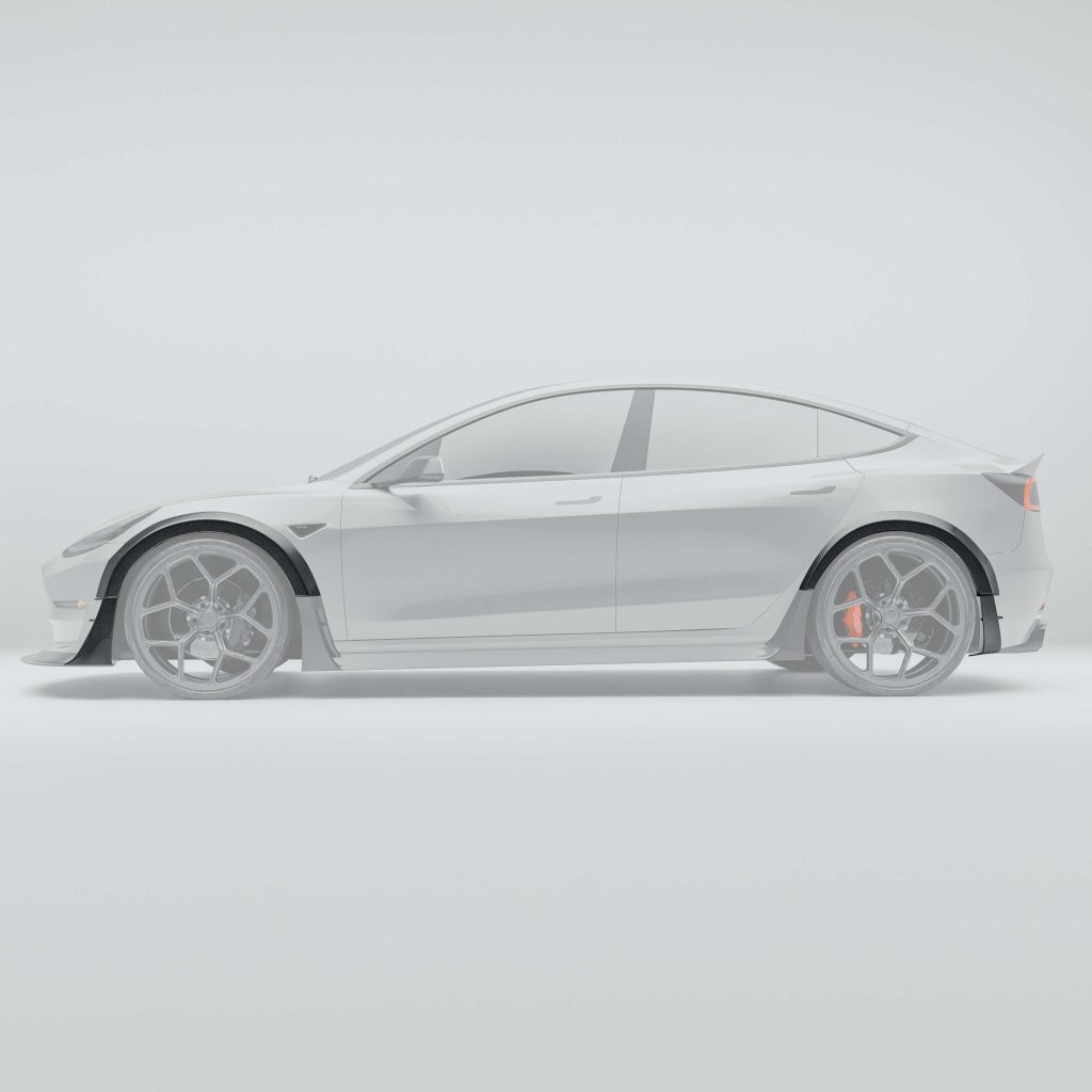 โป่งซุ้มล้อคาร์บอนไฟเบอร์ Tesla Model 3 RevoZport