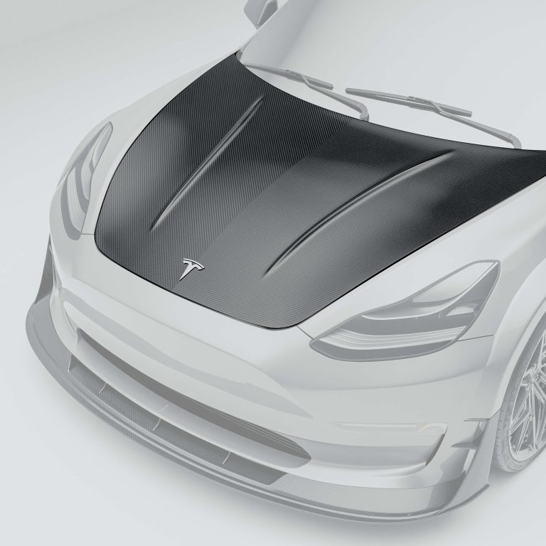 ฝากระโปรงหน้าคาร์บอนไฟเบอร์ Tesla Model 3 RevoZport