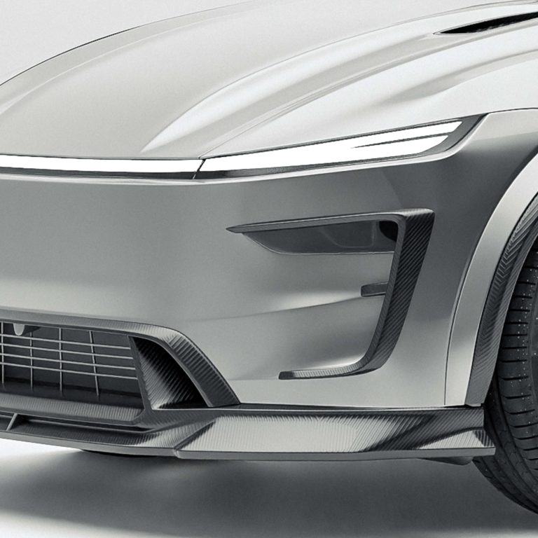 คานาร์ดกันชนหน้าคาร์บอนไฟเบอร์ Tesla Model Y RevoZport