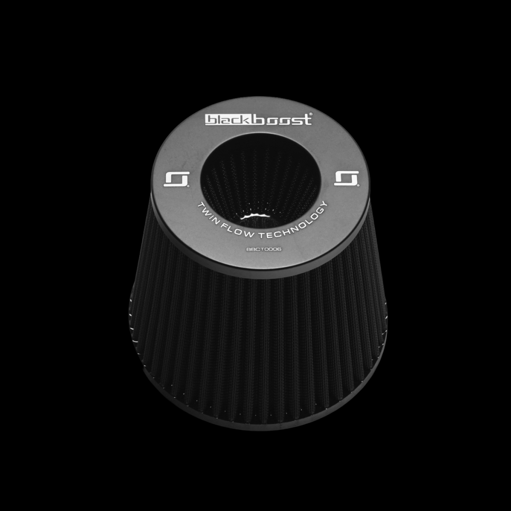 กรองอากาศ BlackBoost Conical Twin Flow Synthetic Dry Air Filters (5.5″ x 180mm) BlackBoost 5.5
