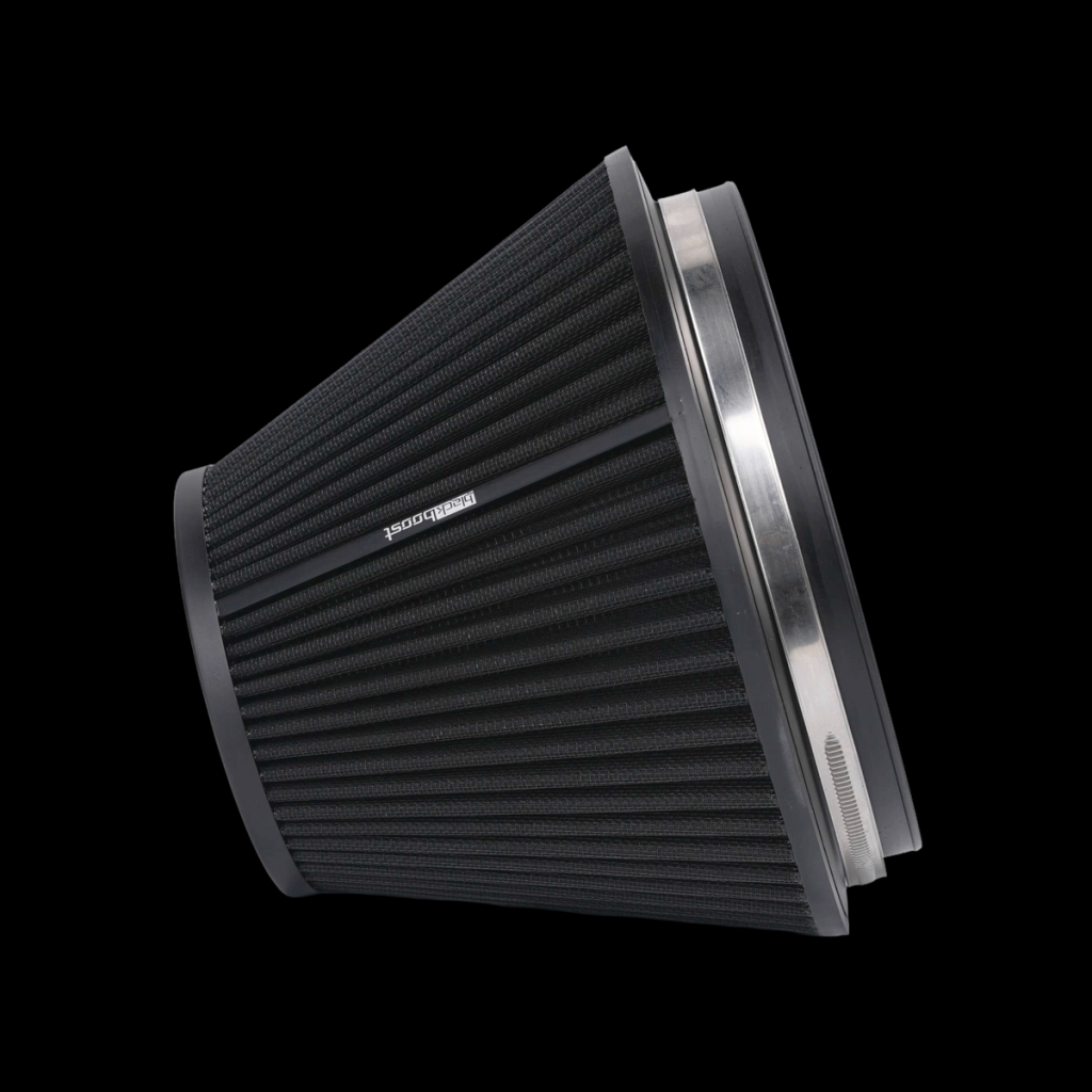 กรองอากาศ BlackBoost Conical Twin Flow Synthetic Dry Air Filters (8″ x 191.5mm) BlackBoost