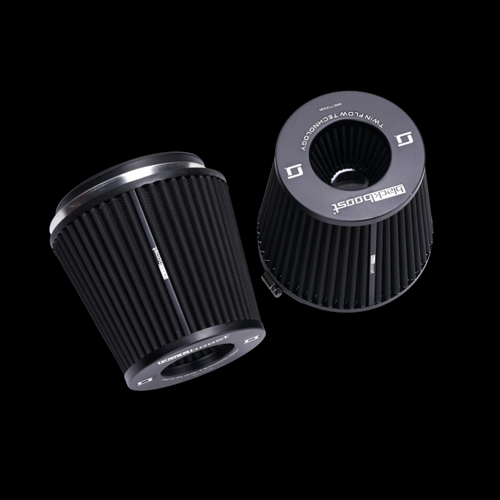 กรองอากาศ BlackBoost Conical Twin Flow Synthetic Dry Air Filters (5.5″ x 180mm) BlackBoost