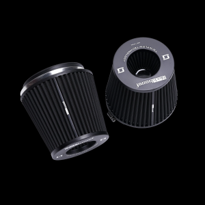 กรองอากาศ BlackBoost Conical Twin Flow Synthetic Dry Air Filters (5.5" x 180mm) BlackBoost