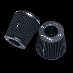 กรองอากาศ BlackBoost Conical Twin Flow Synthetic Dry Air Filters (5.5" x 180mm) BlackBoost
