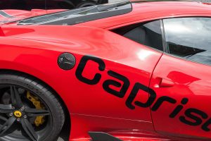ชิ้นตกแต่งคาร์บอน Ferrari 488 Capristo Carbon Fiber Gas Cap