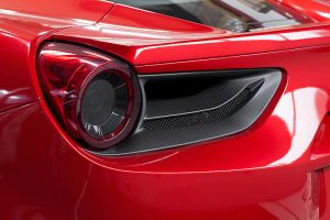 ชิ้นตกแต่งคาร์บอน Ferrari 488 Capristo